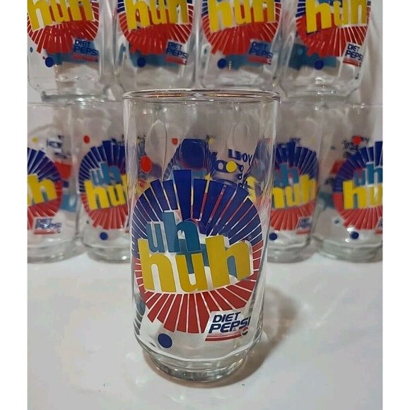 10 Vintage Diet Pepsi Uh Huh You Got The Right One Baby Ray Charles Glasses Set - Picture 2 of 9